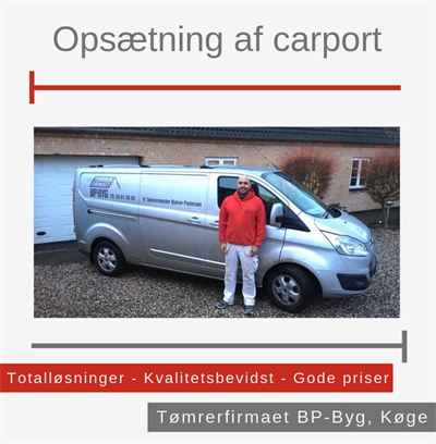 Opsætning carport Køge